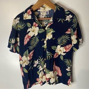 Woman’s XS IOLANI Hawaiian casual dress top floral